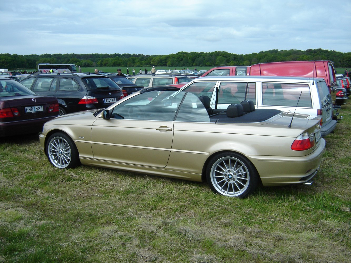 Convertible with alloy wheels and soft top down