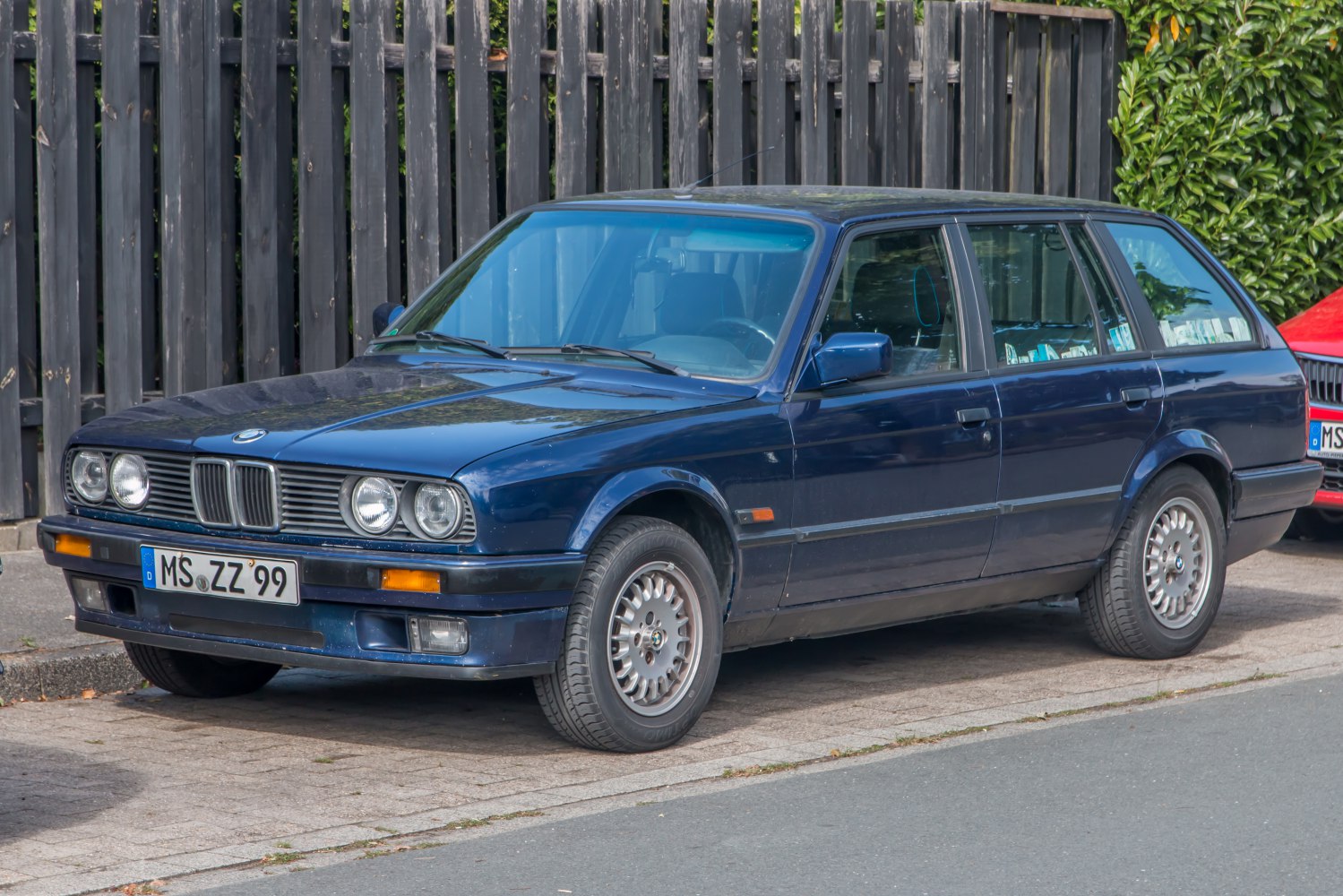 Vintage wagon with quad headlights and alloy wheels