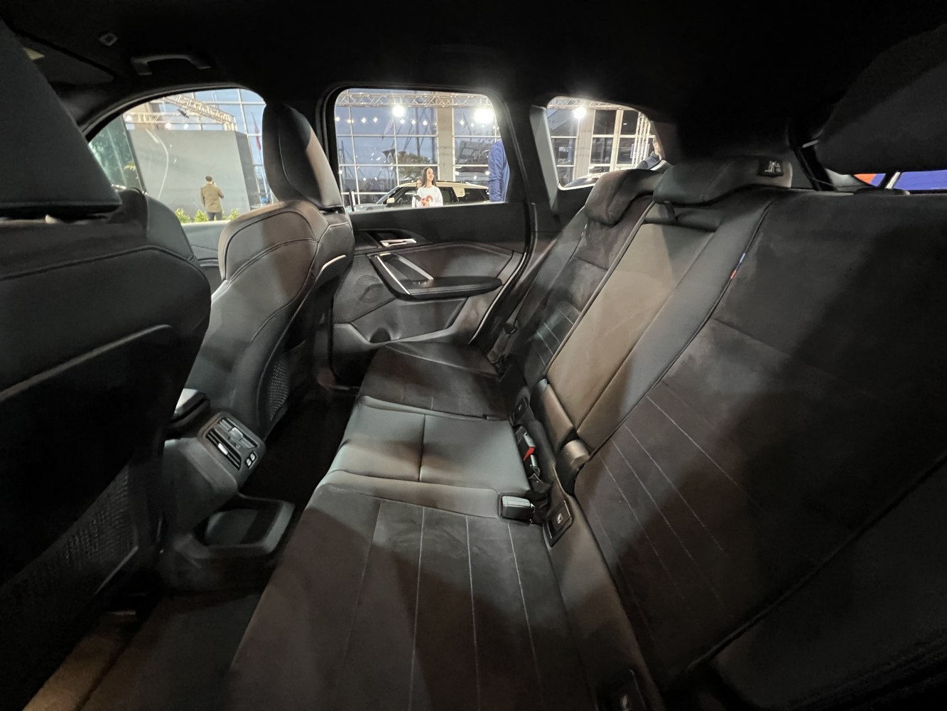 Spacious rear leather seats with premium design details