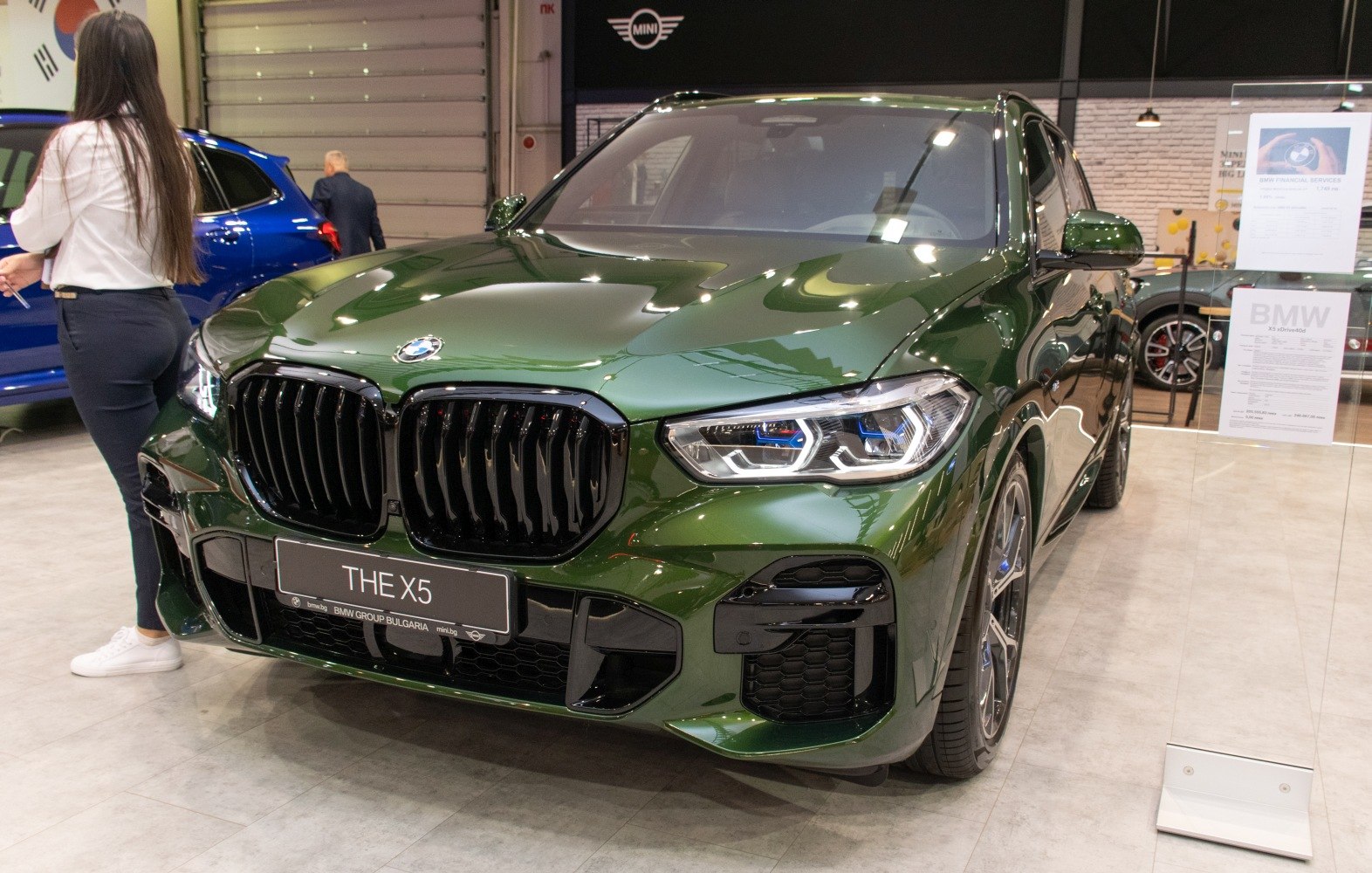 Prominent front grille with detailed LED headlights