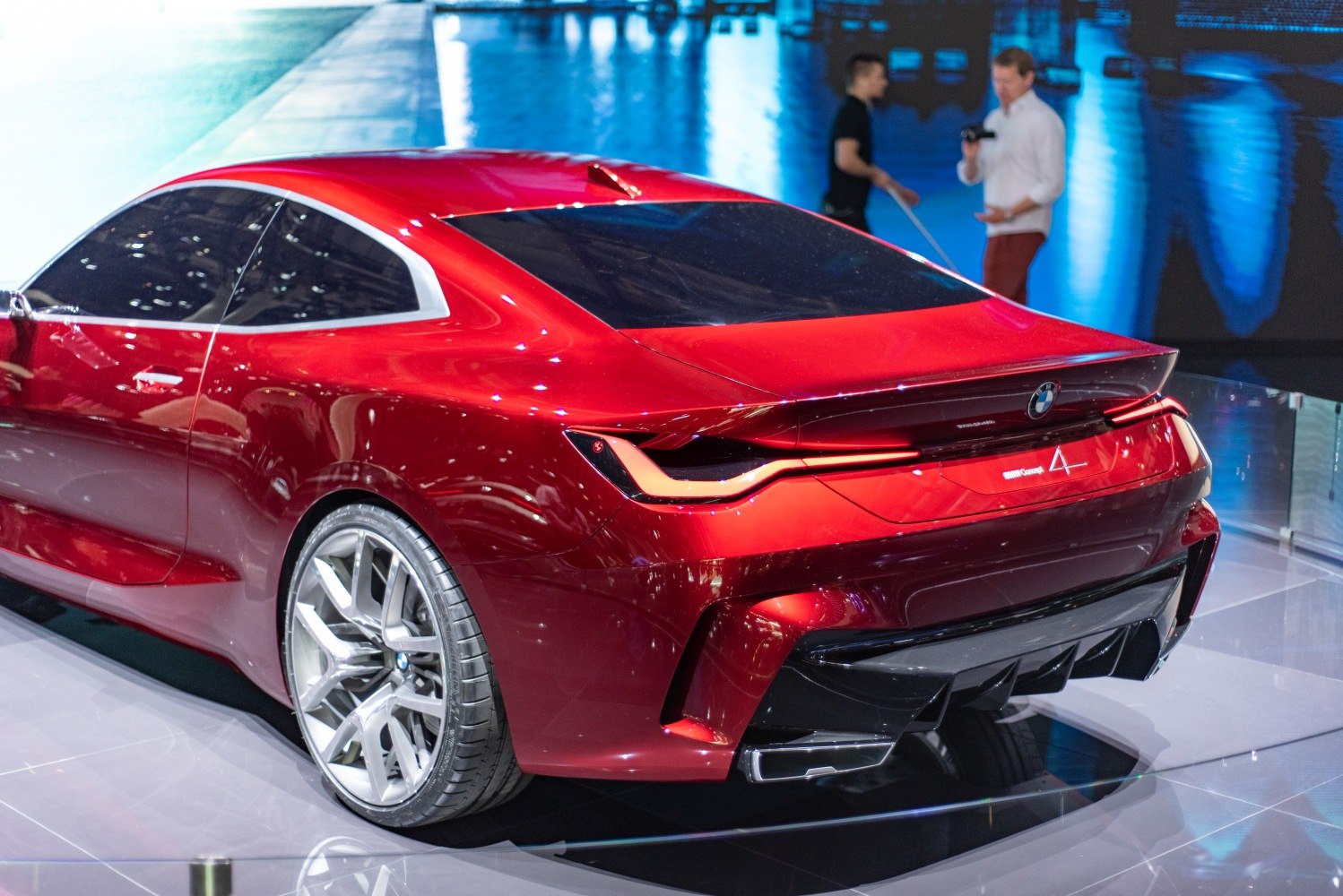 Rear view with modern taillights and aerodynamic styling