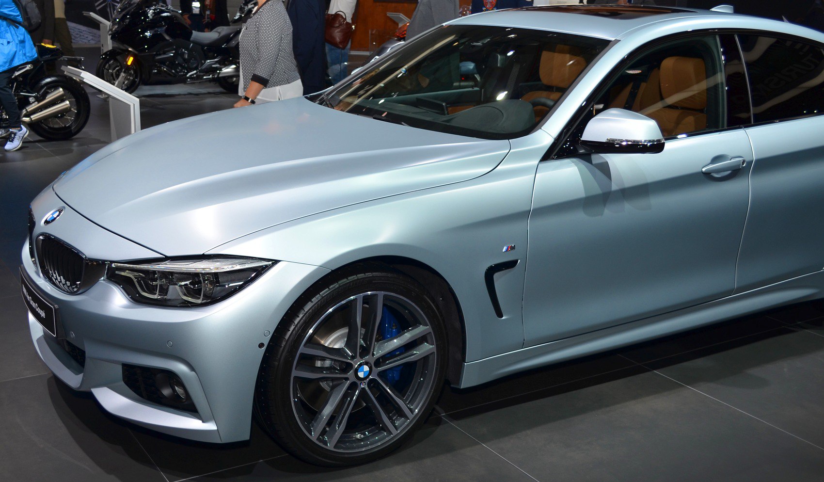 Front side view with LED headlights and M Sport alloy wheels