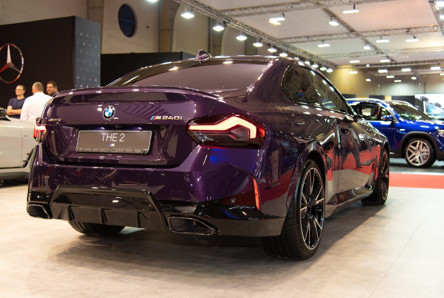 Rear view of 2 Series Coupe with distinct taillights and sporty features