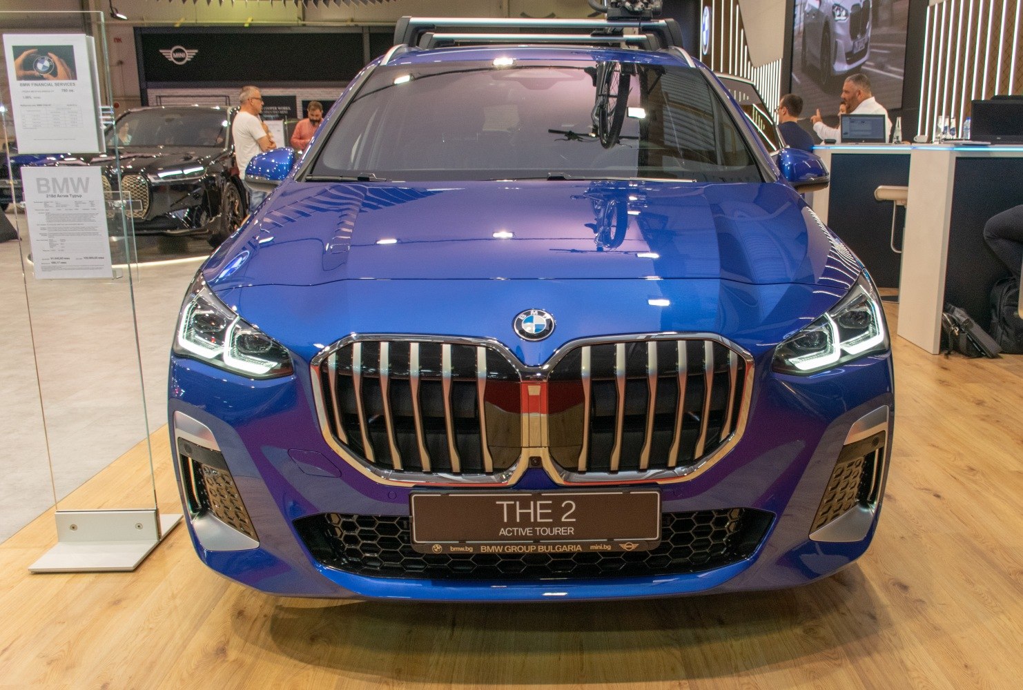 Bold kidney grille and sharp LED headlights front design