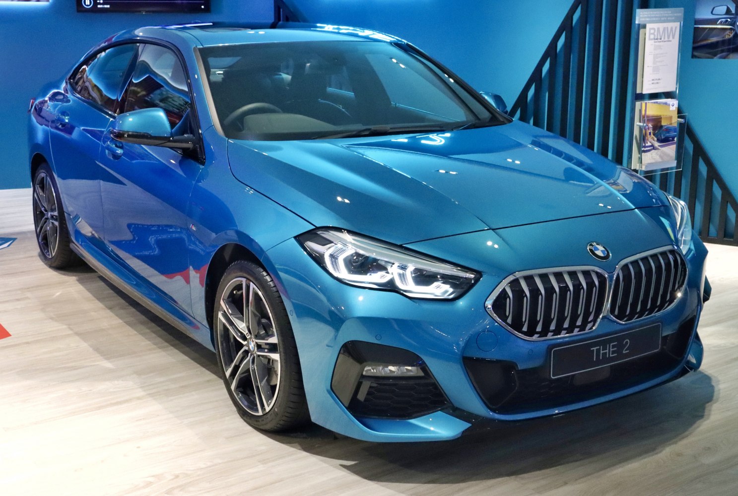 Front view with LED headlights and aerodynamic design