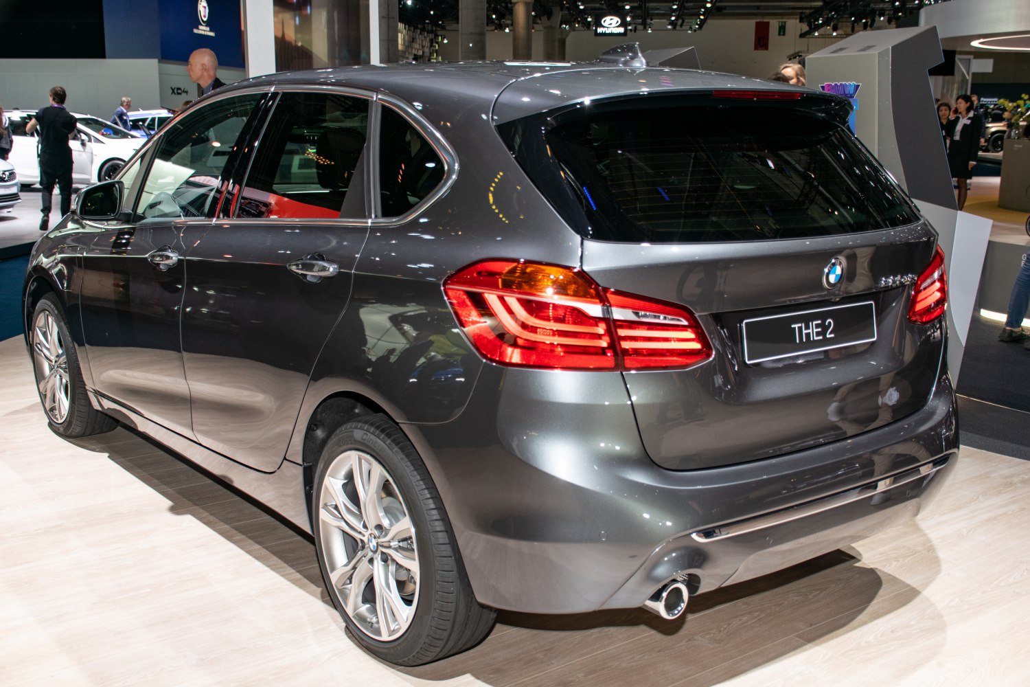 Rear view with LED tail lights and alloy wheels