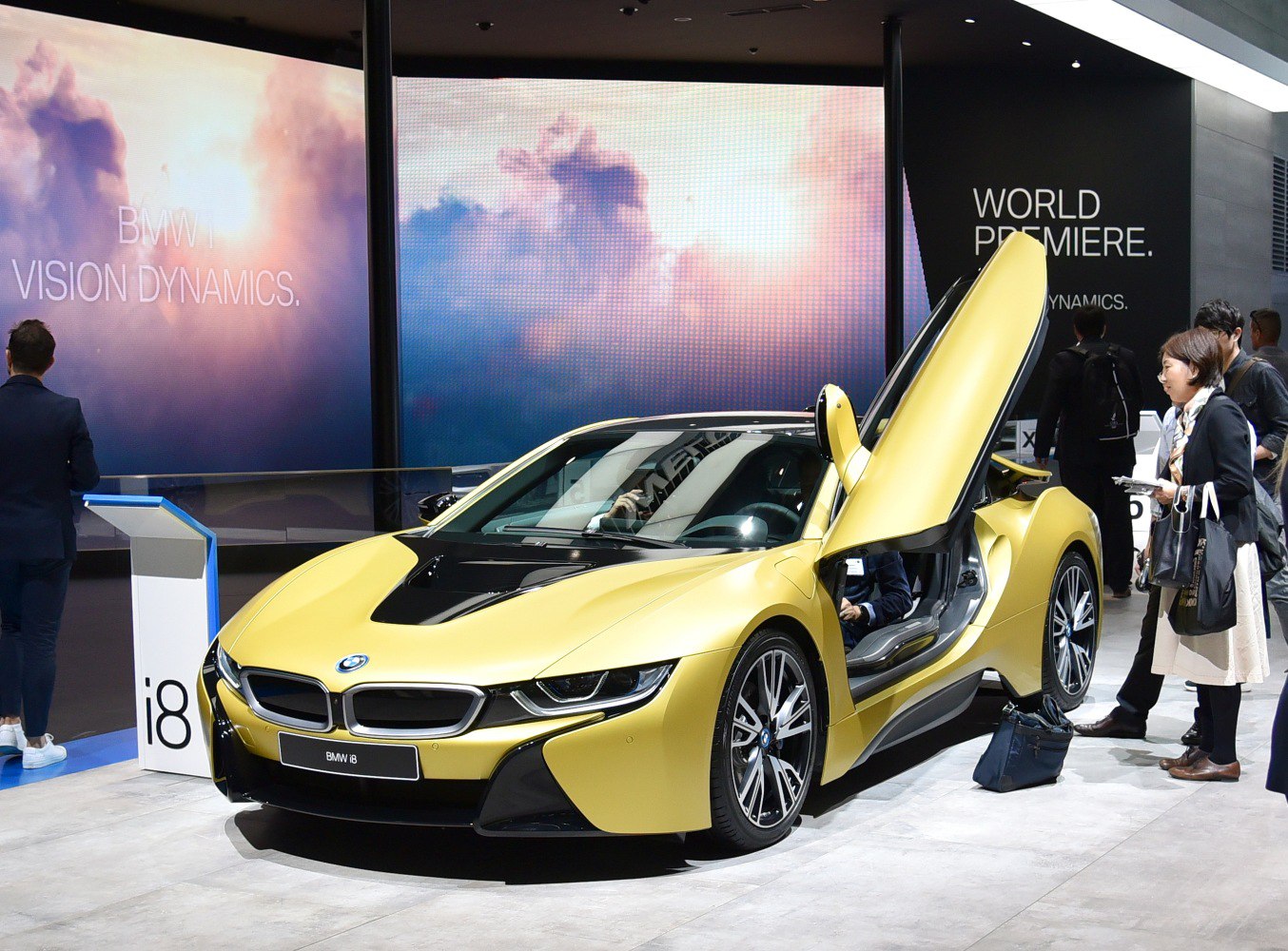 Sleek sports coupe with signature scissor doors