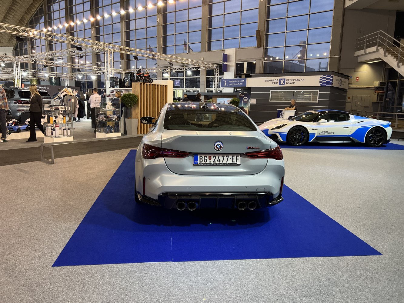 Sporty rear view with quad exhausts and slim LED taillights