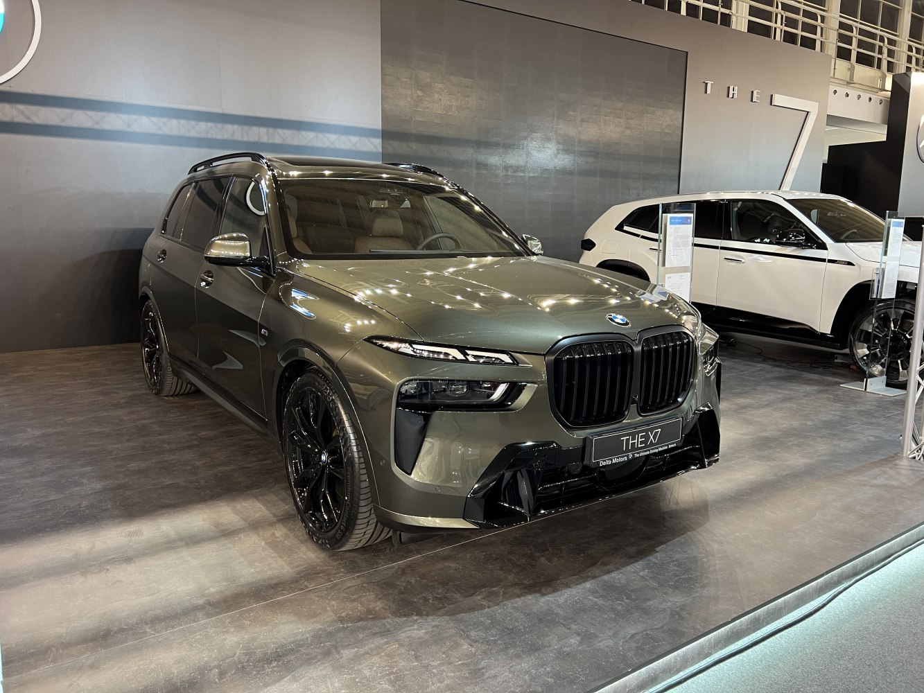 Bold front grille and sleek LED headlights on a luxury SUV