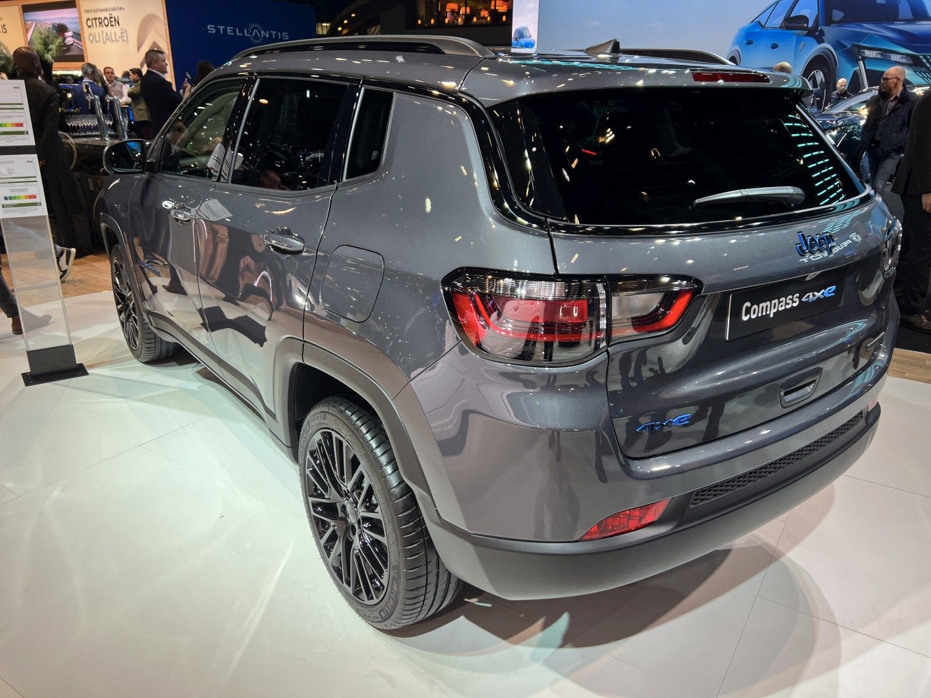 Sleek rear design with modern taillights and alloy wheels