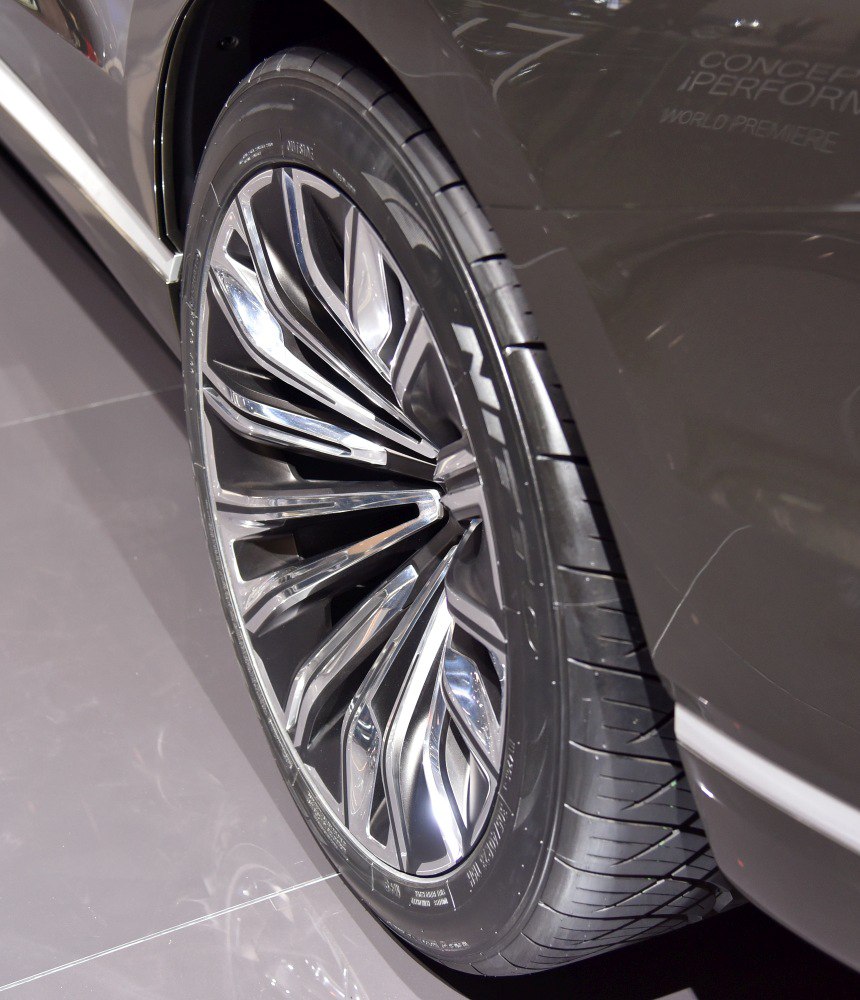 Sleek multi-spoke alloy wheel with modern tire tread.