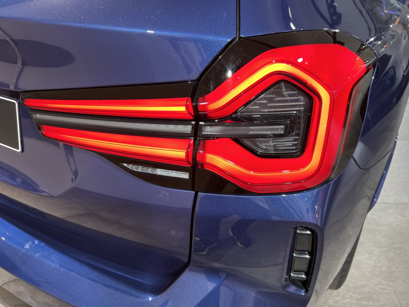 Distinctive rear LED taillight with modern angular design