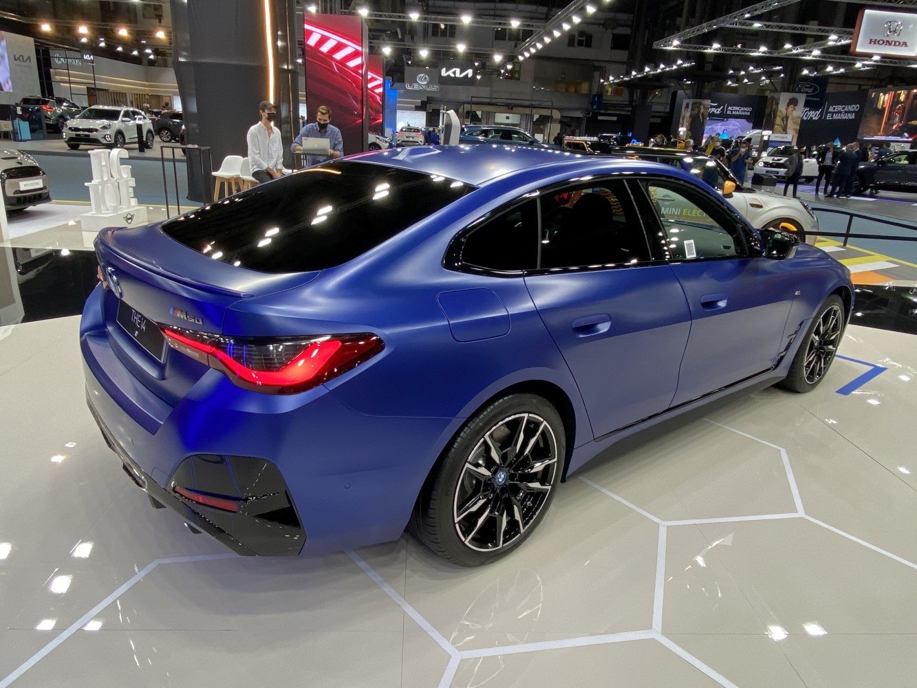 Rear and side view with sporty alloy wheels and taillights