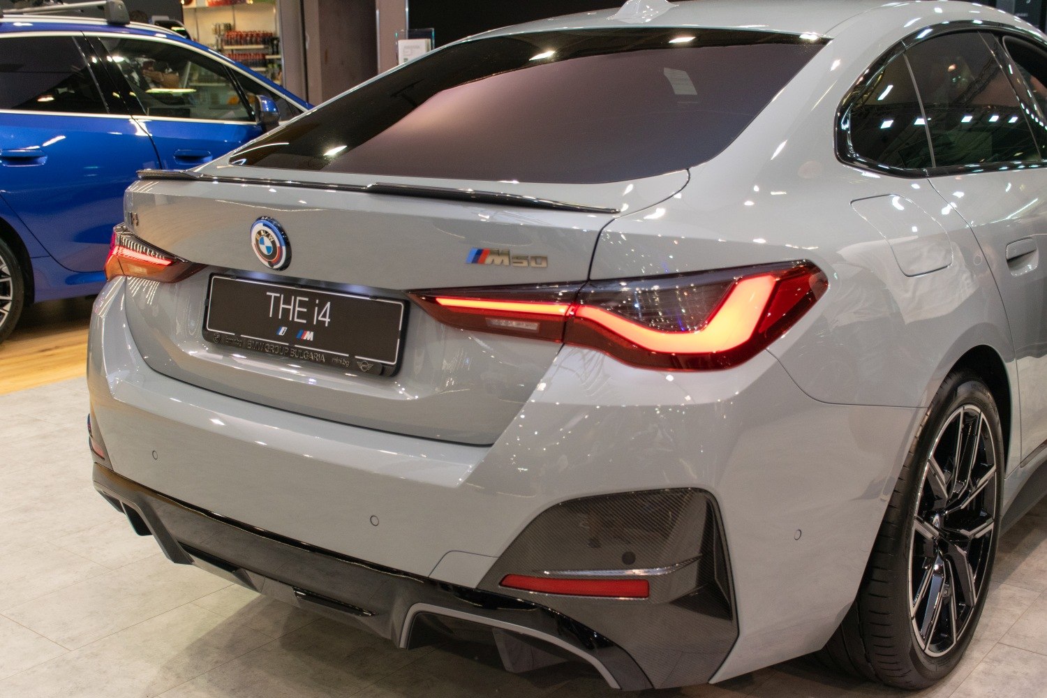 Rear LED tail lights and sporty bumper diffuser