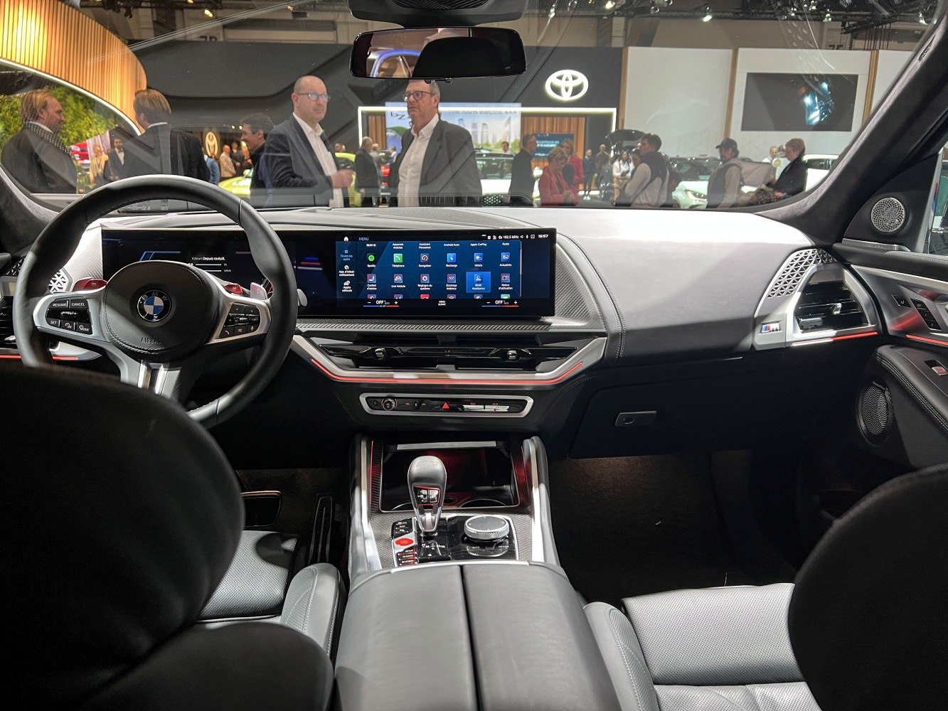 Interior with digital dashboard and modern infotainment system