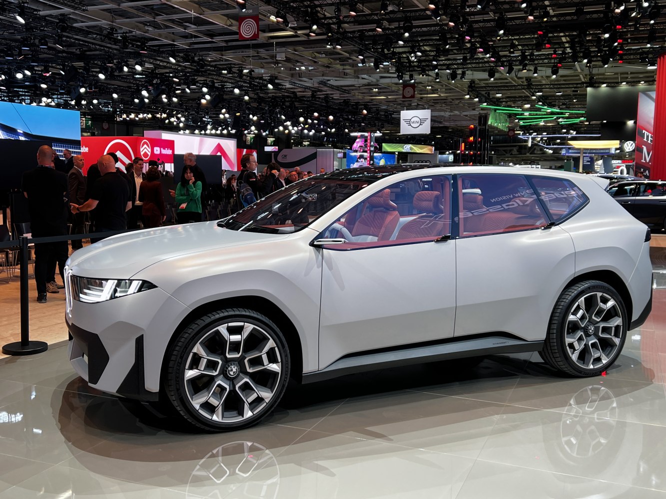 Futuristic concept SUV with sleek silhouette and large alloy wheels