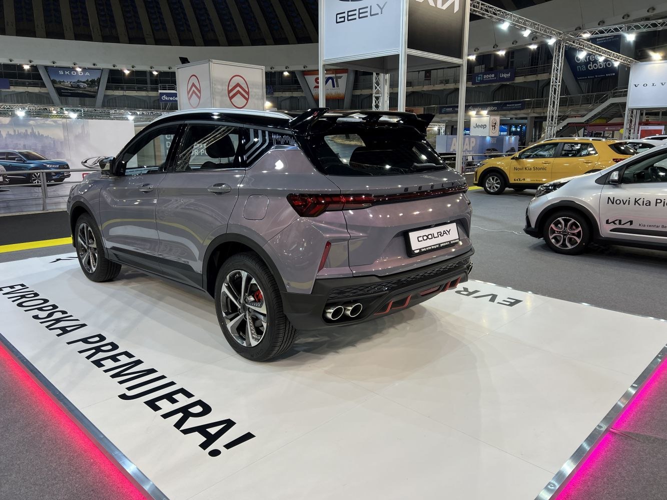 Sporty rear design with quad exhaust tips and modern taillights