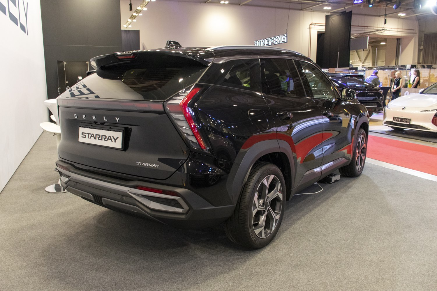 Sleek rear design with modern LED taillights and unique bumper styling