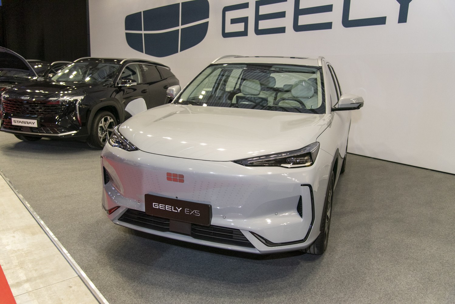 Front view with sleek LED headlights and smooth body design