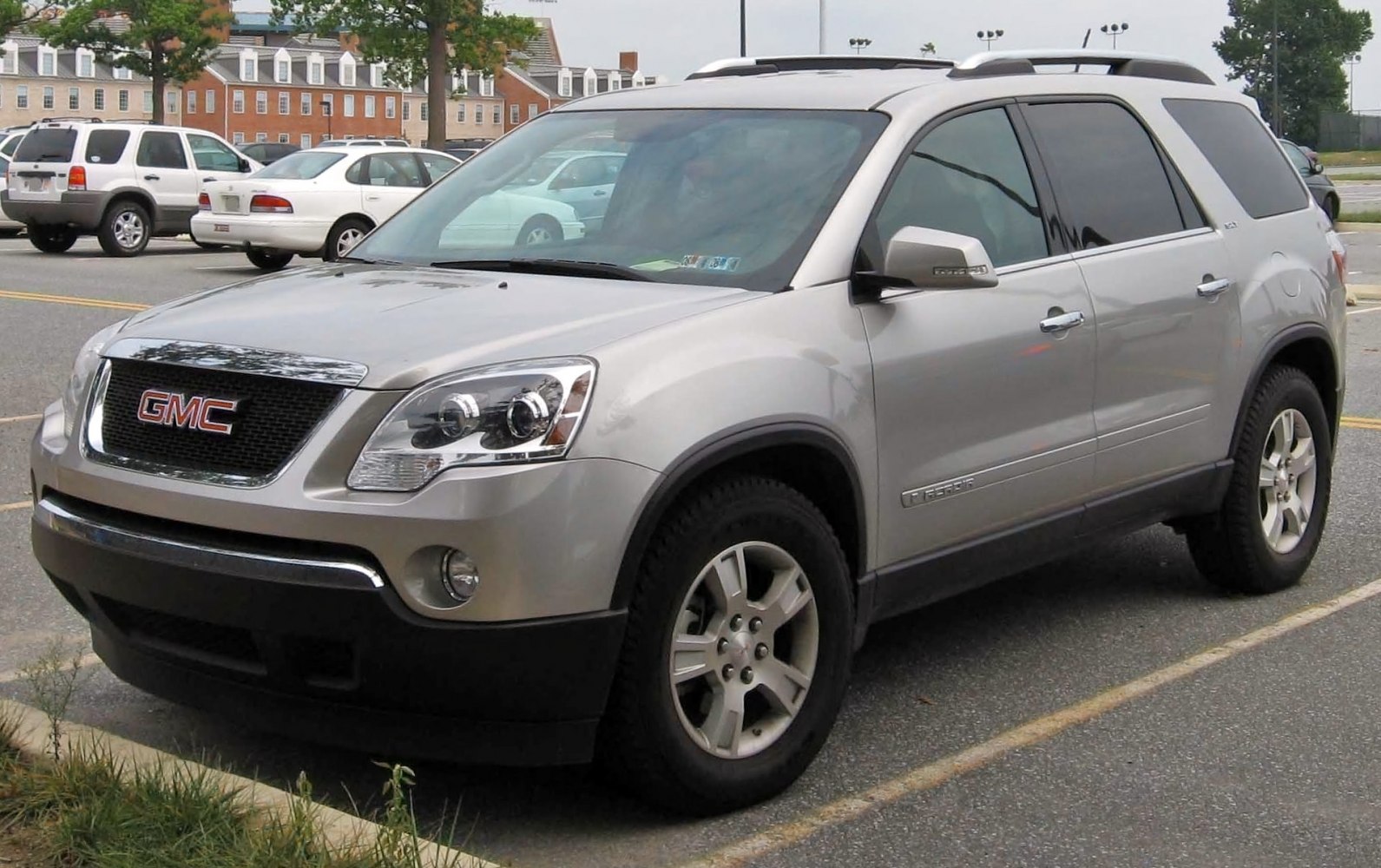 Silver SUV with distinct grille, headlights, and alloy wheels front side view