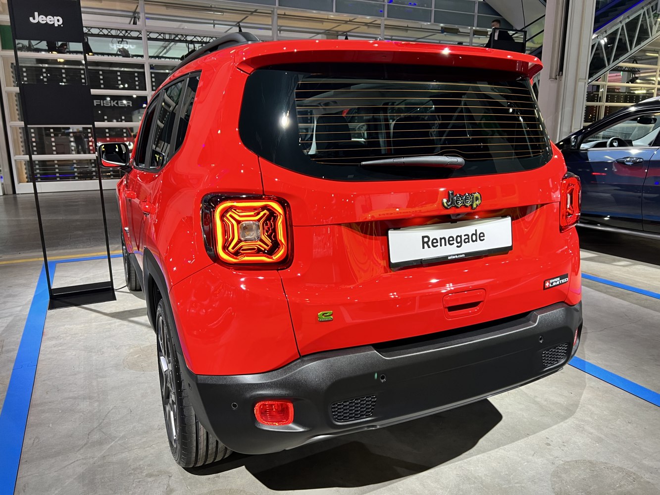 Rear view with distinctive LED taillights and modern compact SUV design