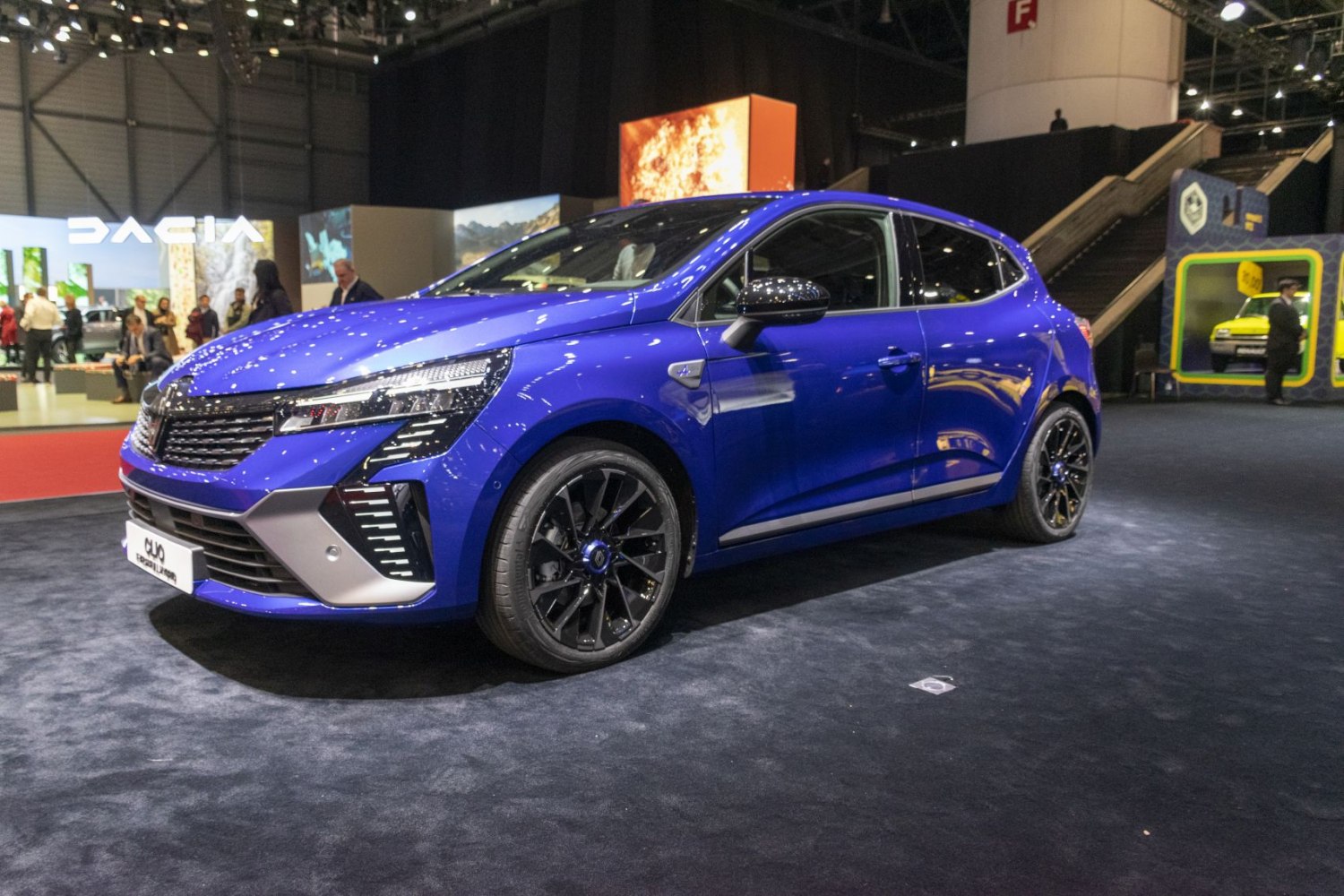 Front-side view of a hatchback with LED headlights and alloy wheels