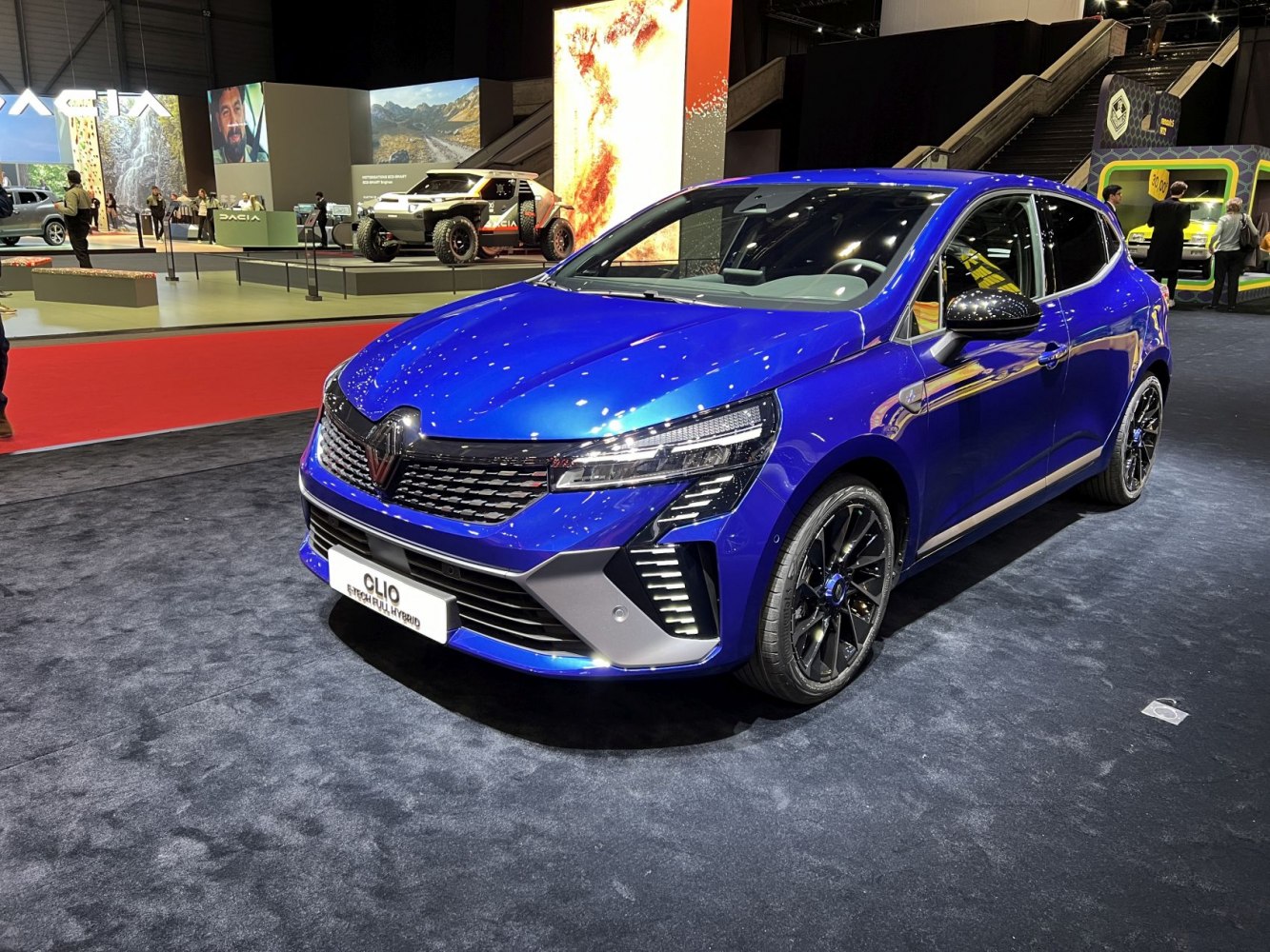 Sleek front design with LED headlights and hybrid badge