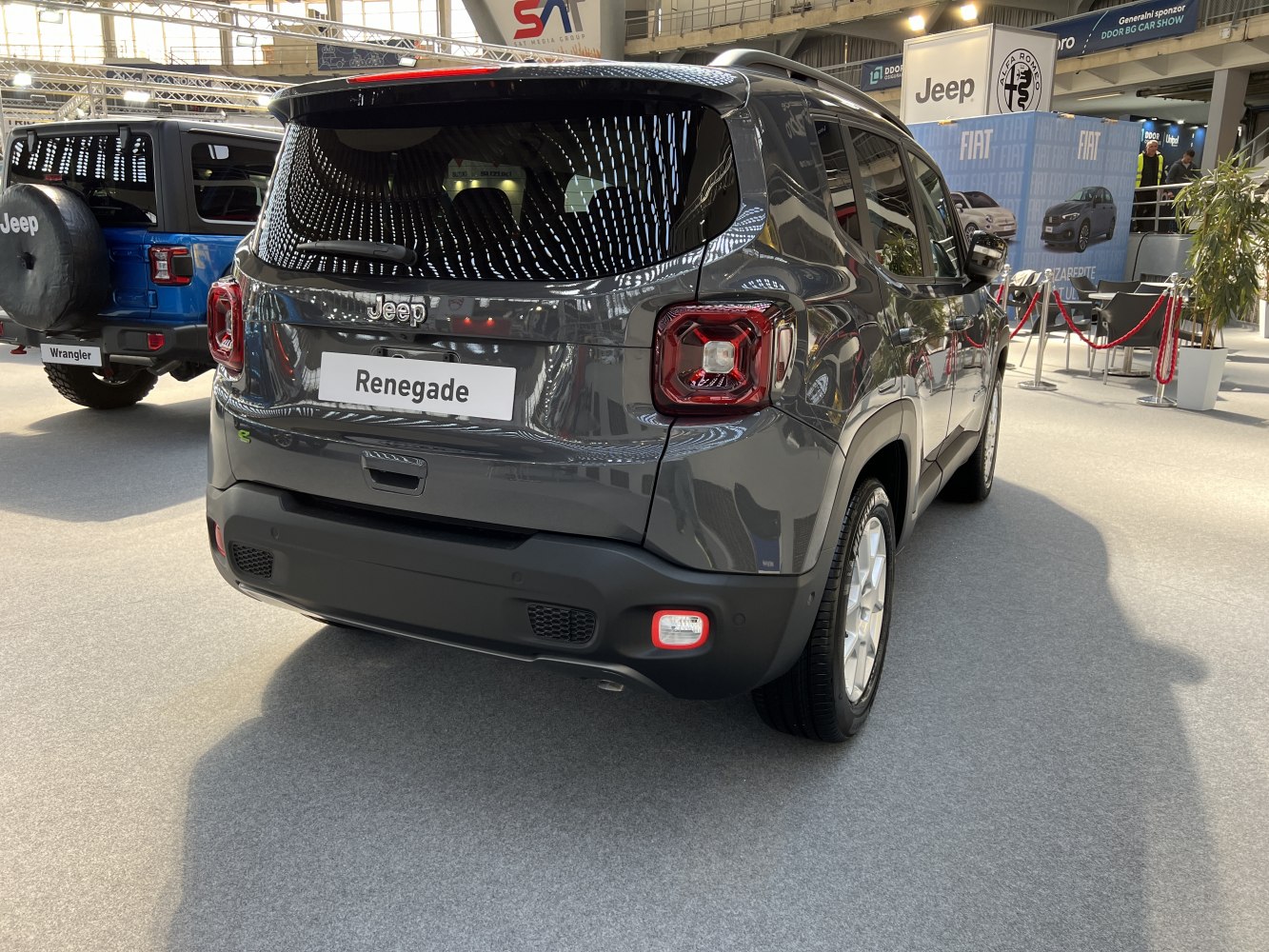 Modern rear view with updated taillights on a compact SUV