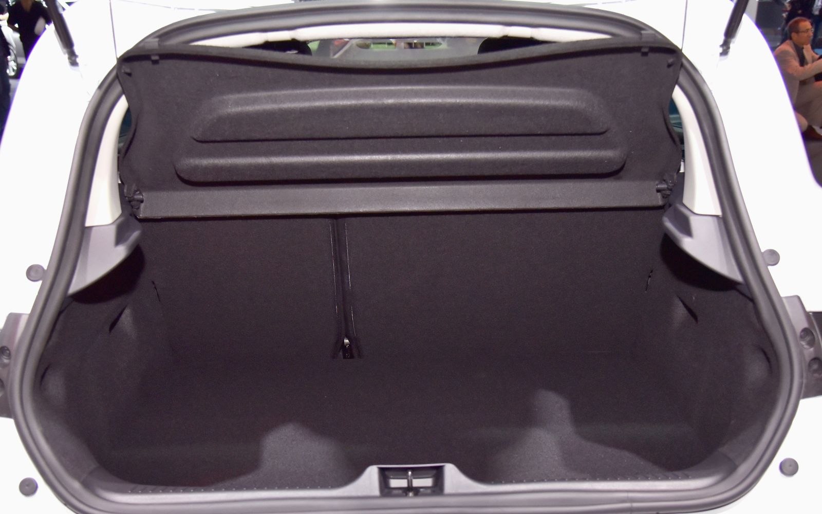 Spacious, clean car trunk interior with practical storage space