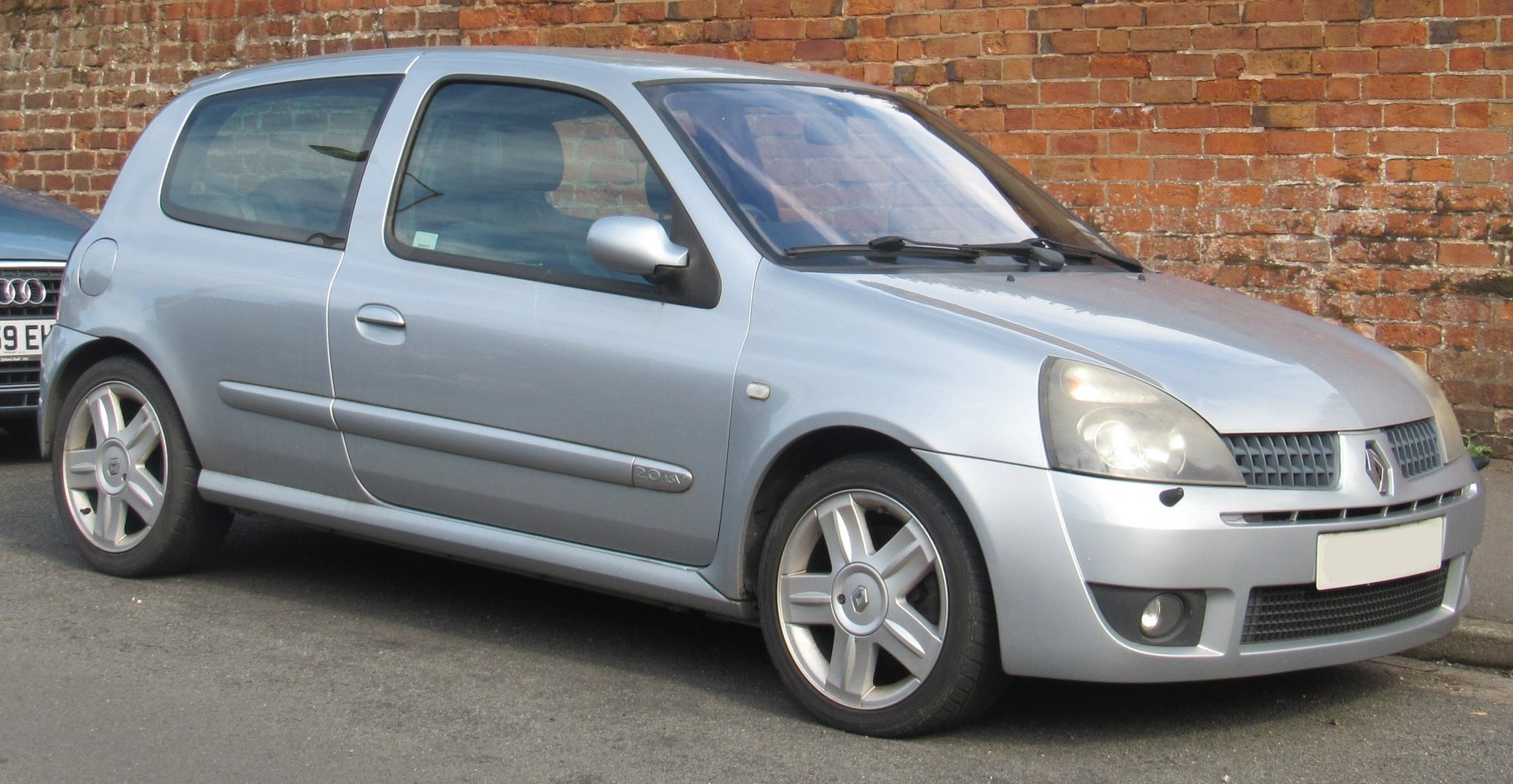 Silver 3-door hatchback with alloy wheels and fog lights