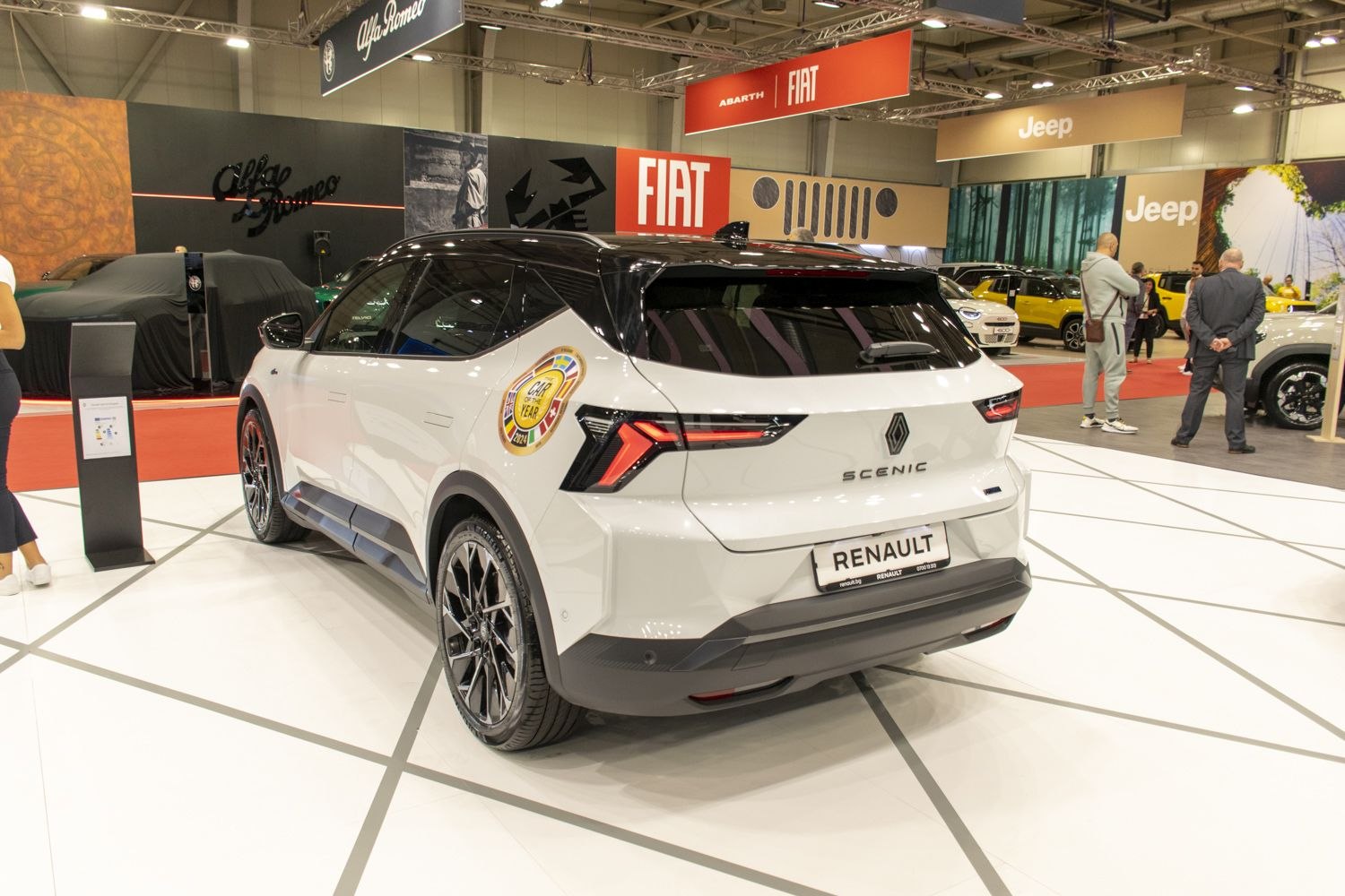Rear view with sleek taillights and award badge on a modern SUV
