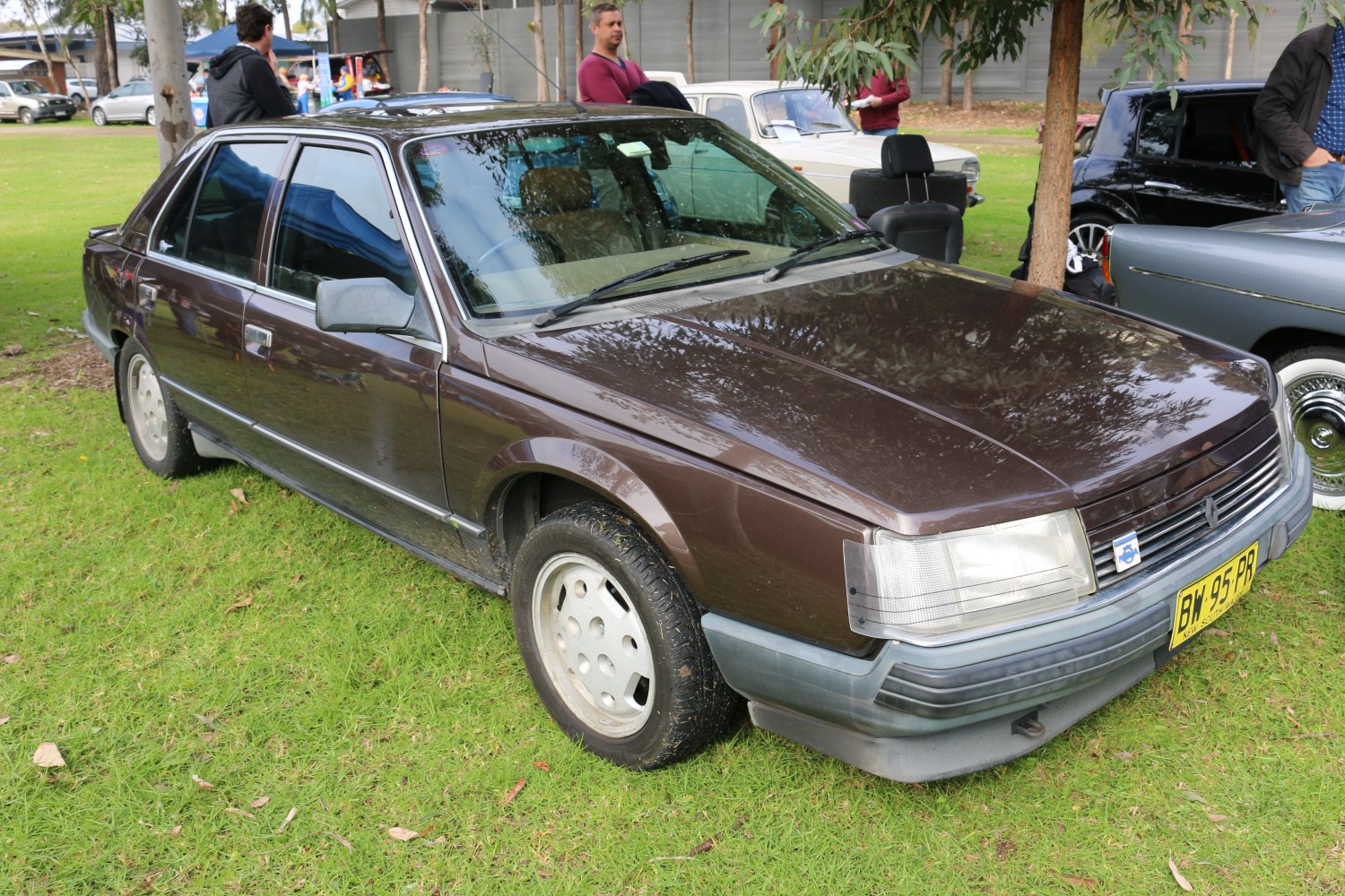 Angular body design with distinct front headlights of a classic sedan