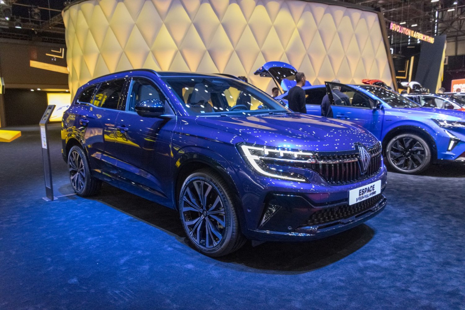 Modern SUV with LED headlights and bold front grille design