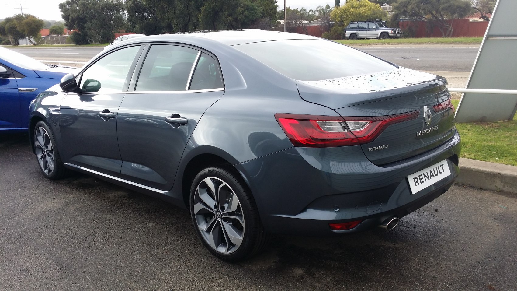 Rear and side profile with LED tail lights and alloy wheels