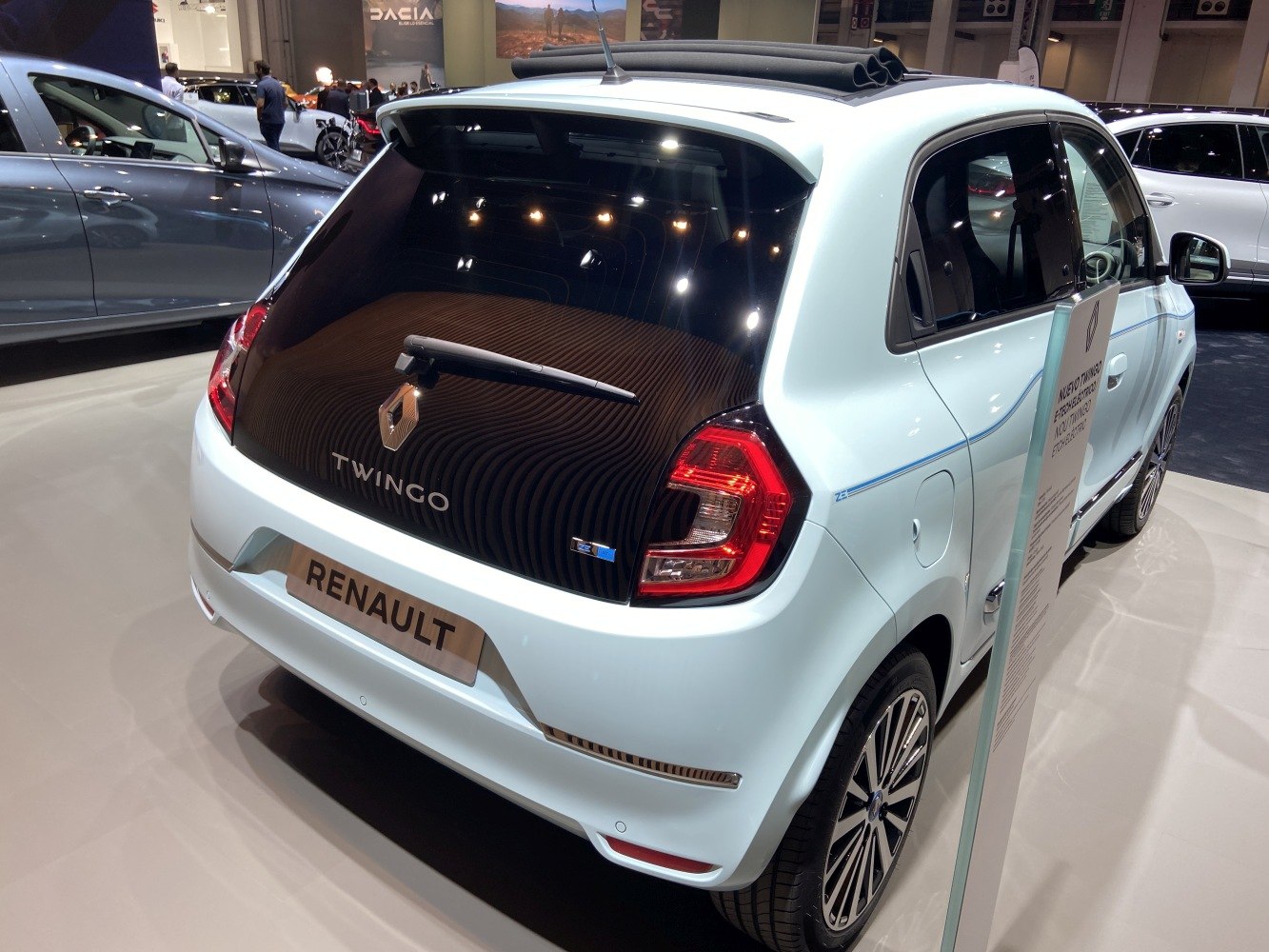 Rear hatchback view with distinctive taillights and modern design.