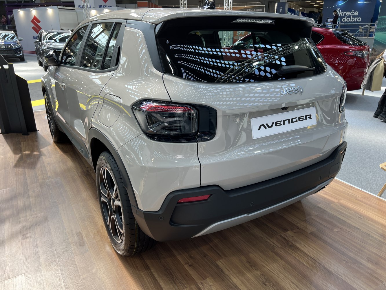 Compact SUV rear design with distinctive taillights and sporty details