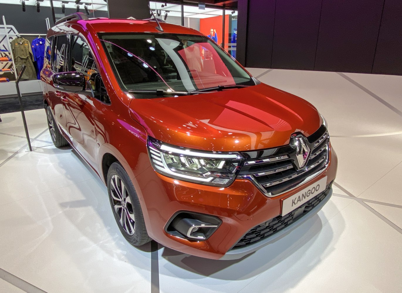 Modern front grille and LED headlights on a compact vehicle