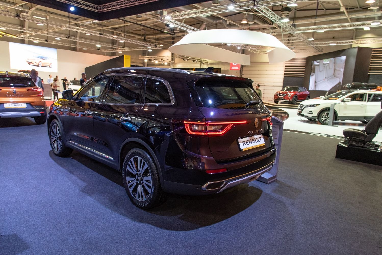 Rear view of SUV with integrated LED tail light design