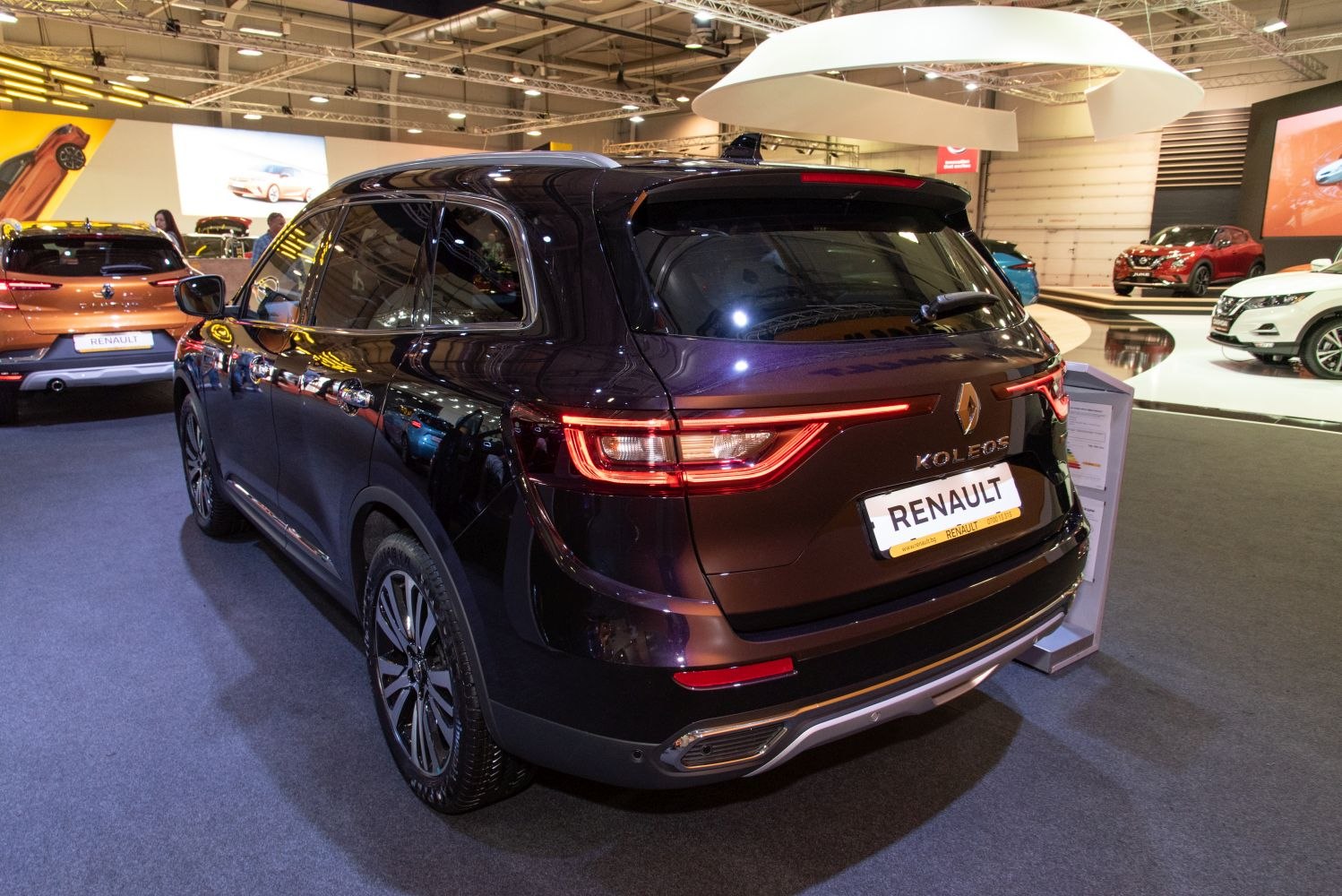 Rear view with distinctive LED tail lights and SUV features