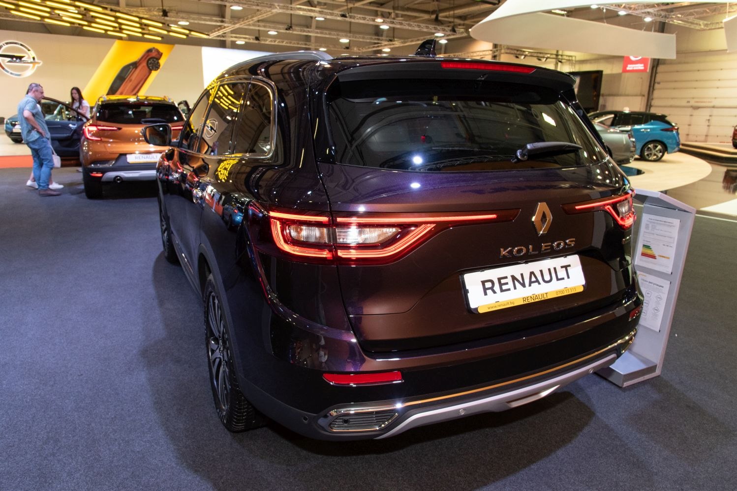 Rear view with LED tail lights and modern rear design of an SUV