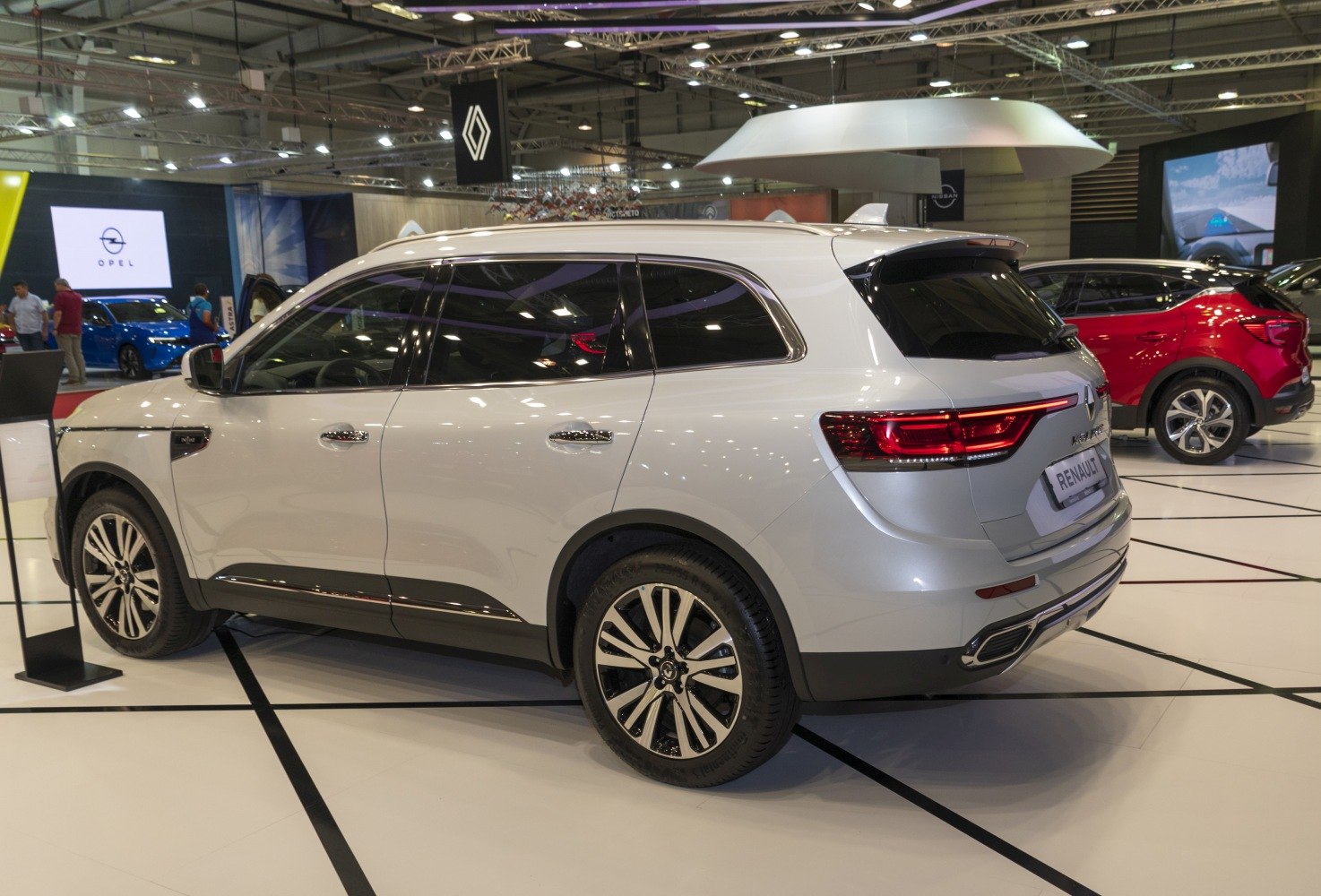 Rear and side profile with alloy wheels and rear lights