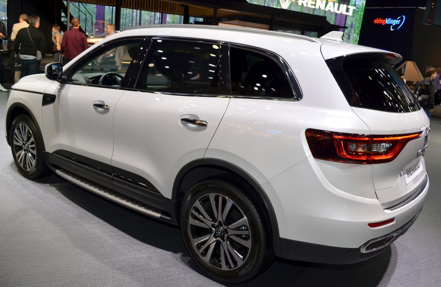 Rear side view of SUV with LED tail lights and alloy wheels