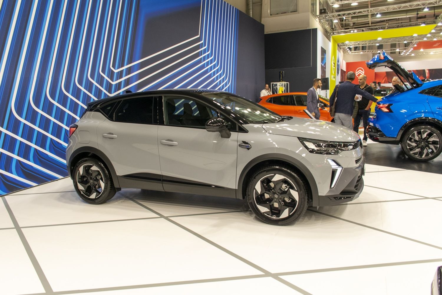 Modern front and side view with LED headlights and two-tone roof