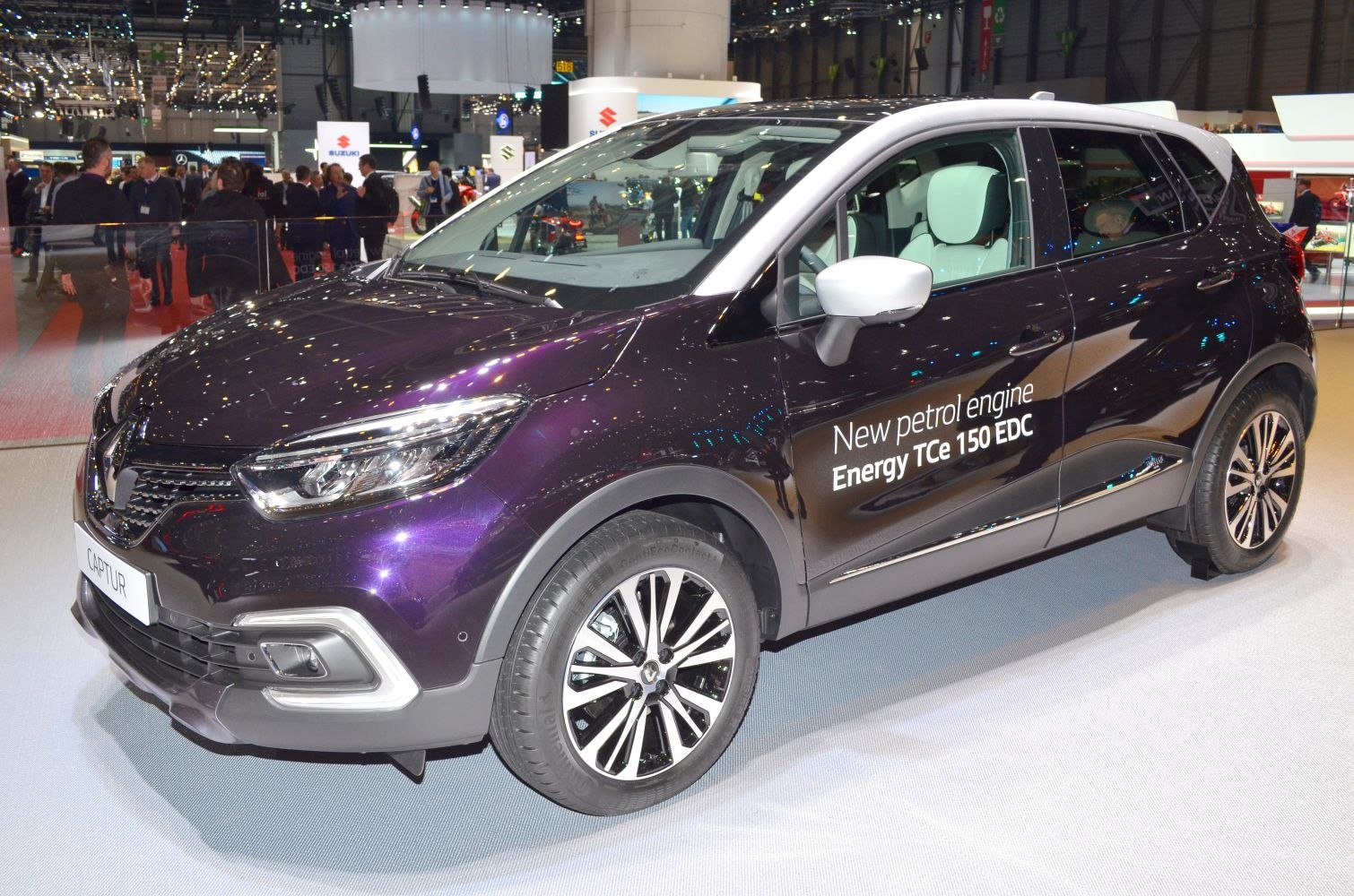 Compact SUV with new petrol engine branding and alloy wheels