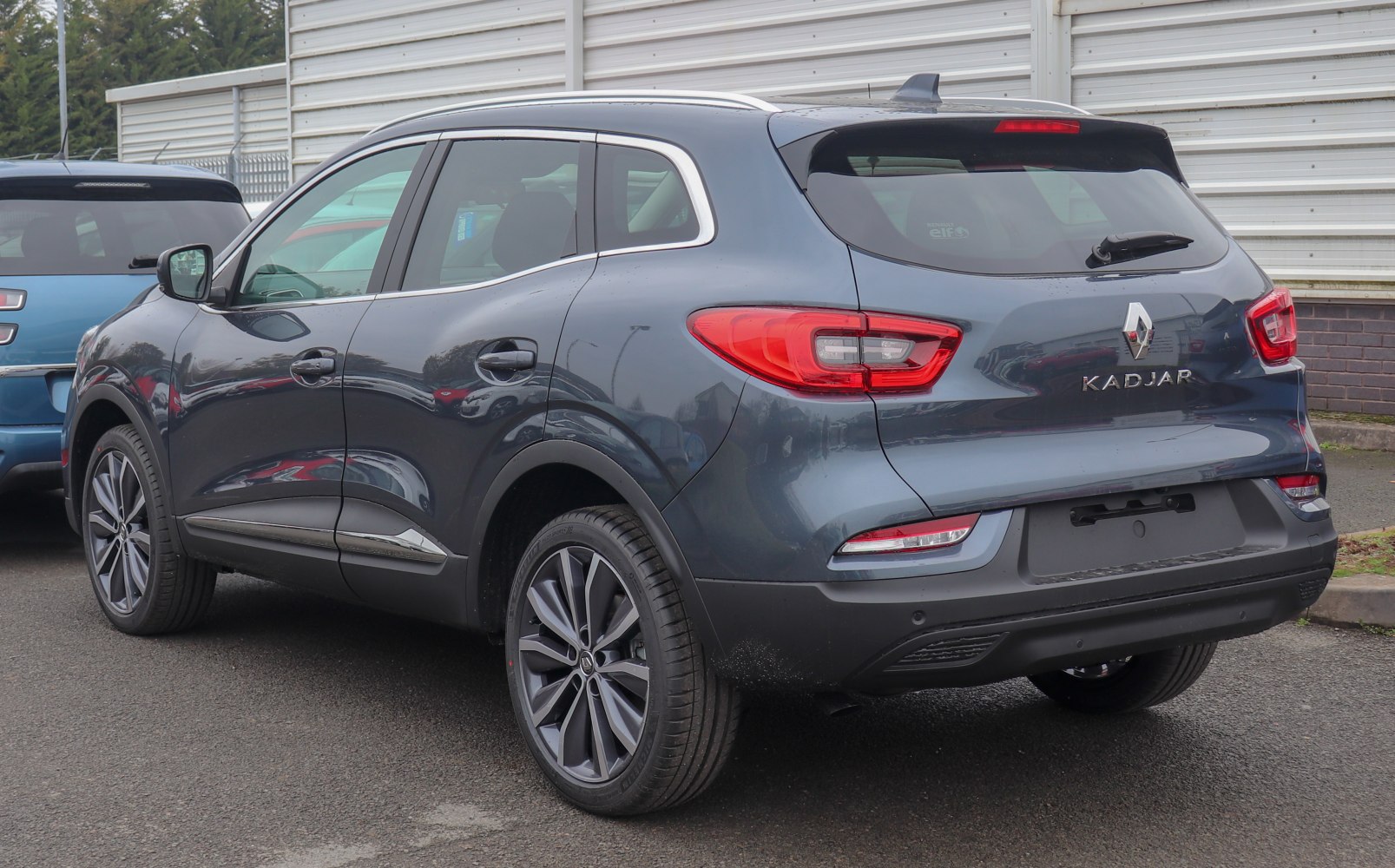Rear and side view with LED tail lights and alloy wheels