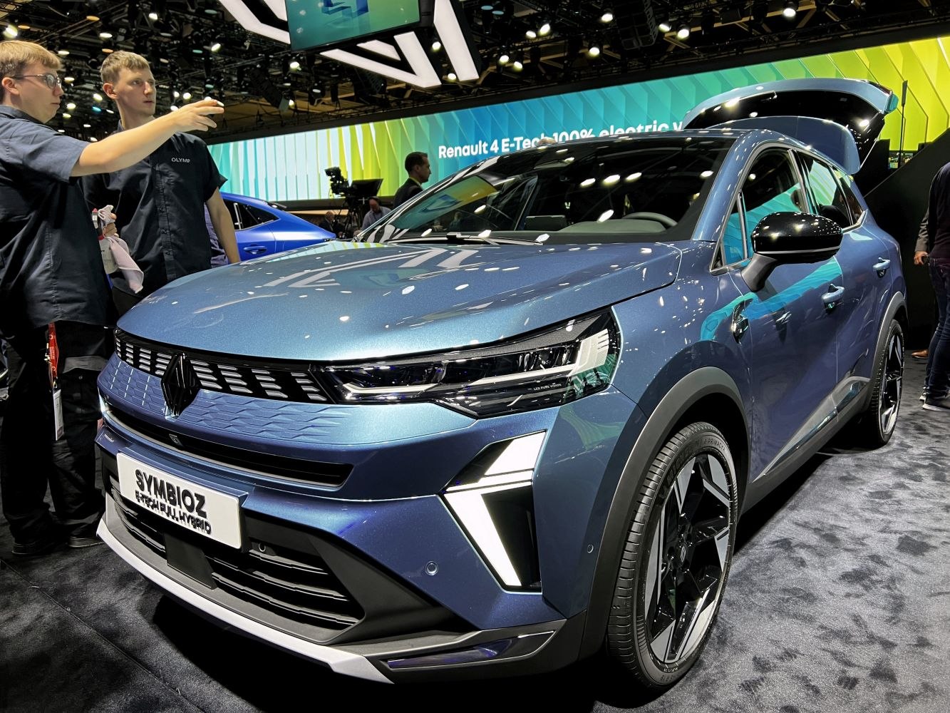 Front view with LED headlights and modern wheel design