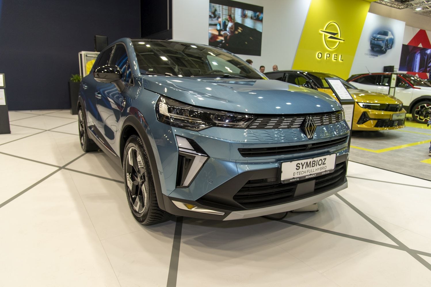 Sleek front fascia with LED headlights and hybrid SUV design