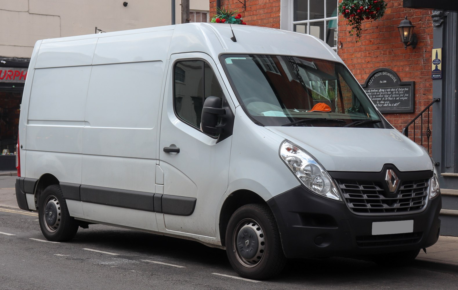 White panel van with large cargo space and practical design