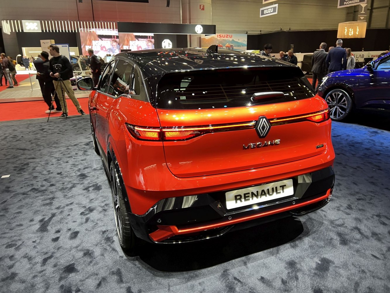 Sleek rear hatch with LED light strip and modern tail lights