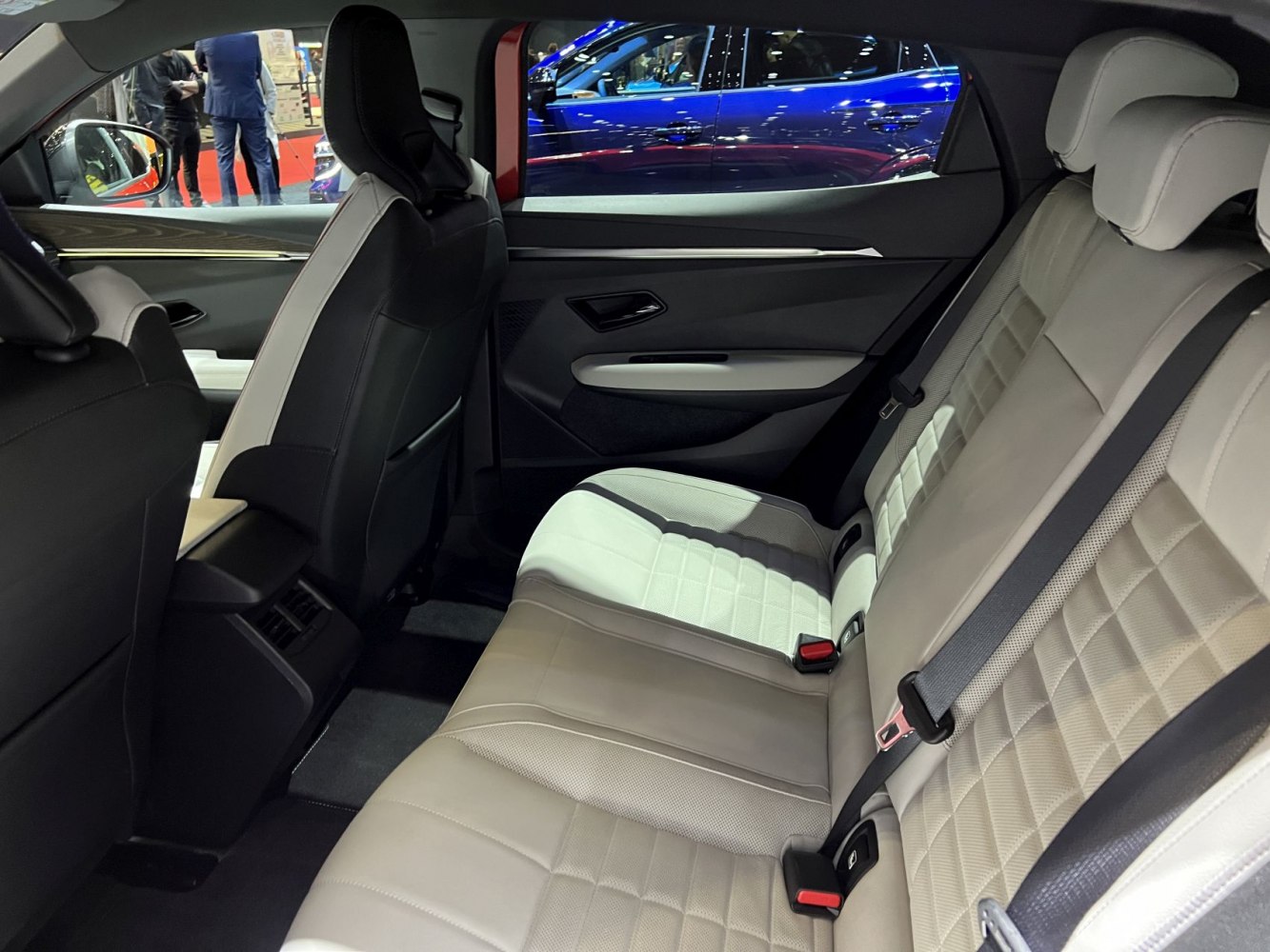 Quilted leather rear seats and spacious rear cabin
